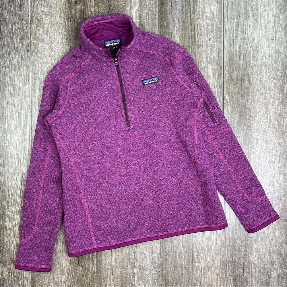 Patagonia Purple Better Sweater 1/4 Zip Size Small